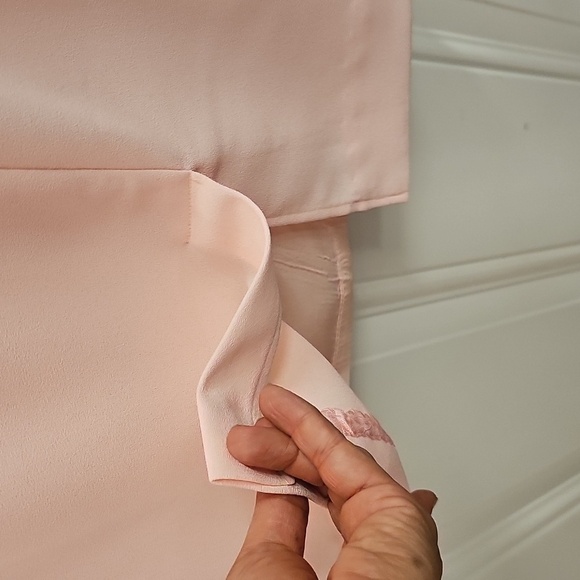 Elegant, Wedding, Bride, Pink, Women's, Midi, Dress, Formal, Vintage, 90s, Party - Picture 6 of 7